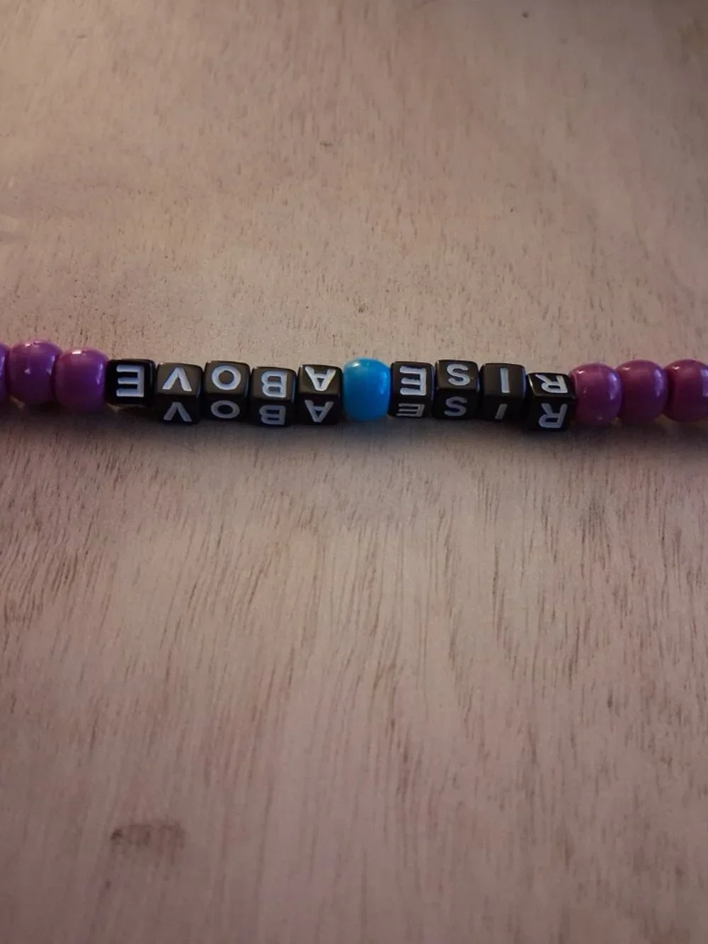 Handmade Rise Above Keychain | DV Survivor Gift | Purple Butterfly Awareness